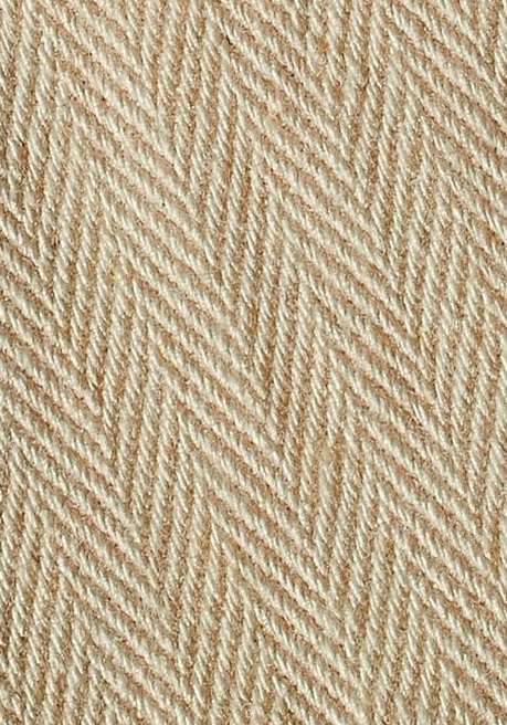 Close-up of Café Crème herringbone fabric